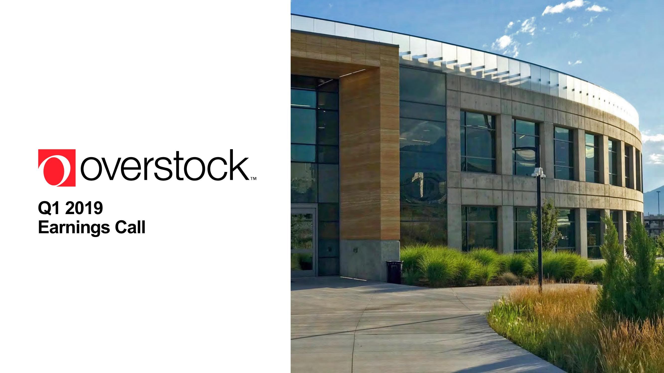 Overstock Results Presentation Deck image