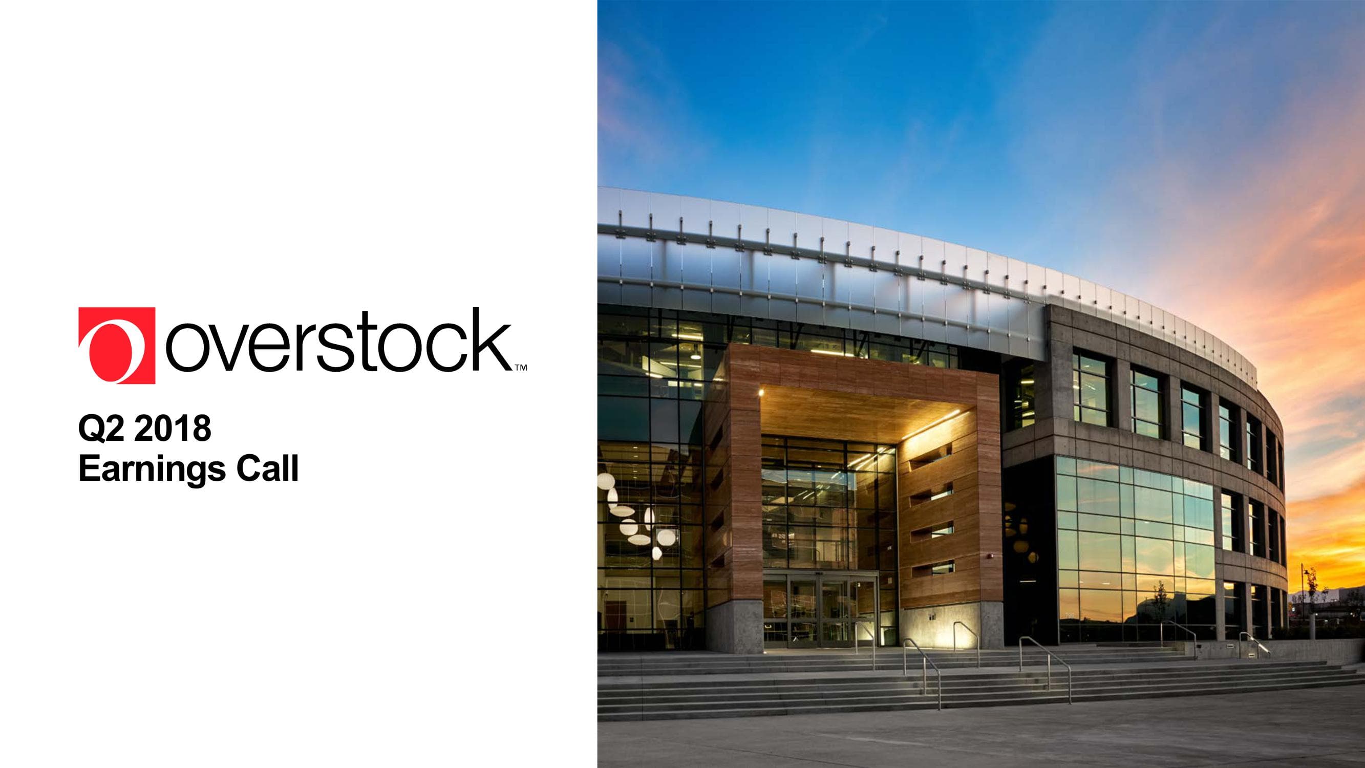 Overstock Results Presentation Deck image