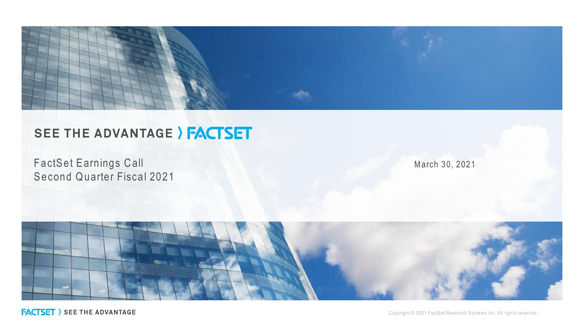 Factset Results Presentation Deck image