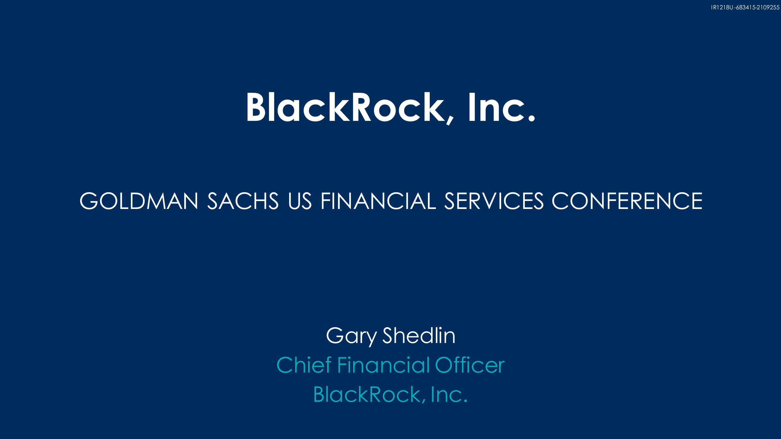 BlackRock Investor Conference Presentation Deck image