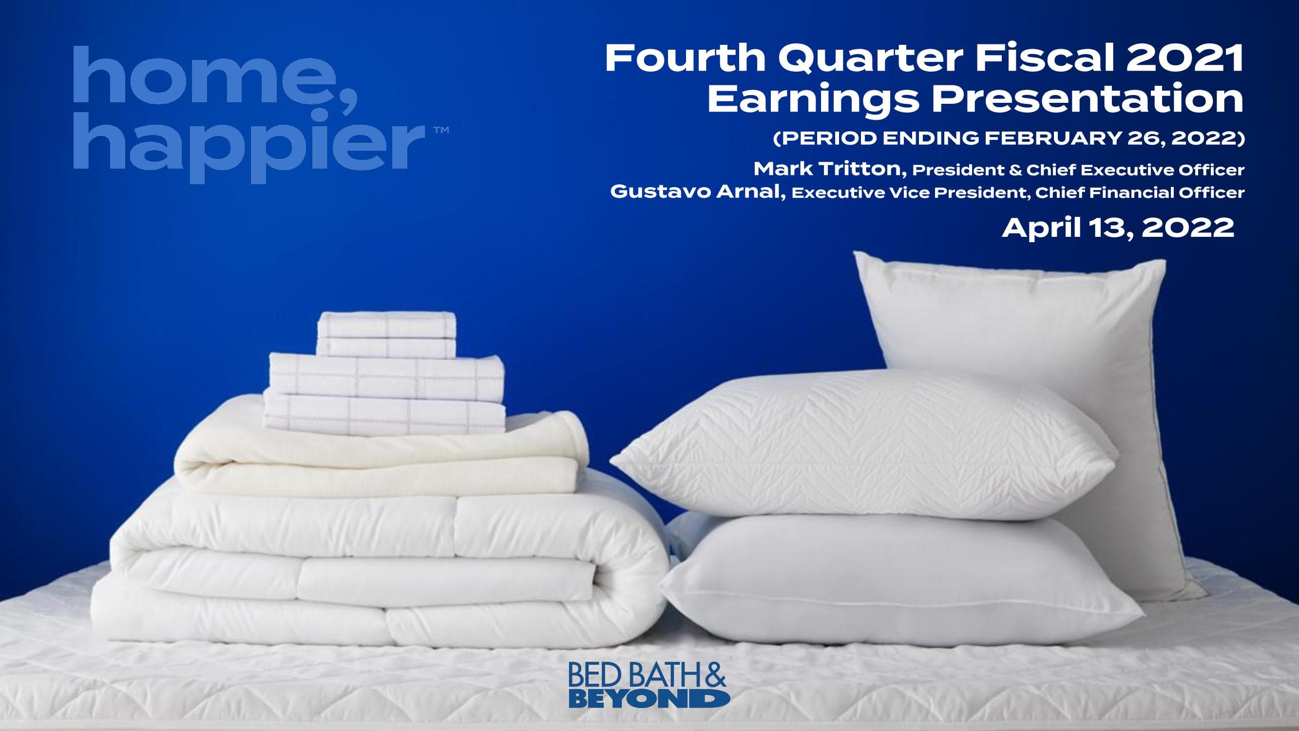 Bed Bath & Beyond Results Presentation Deck image