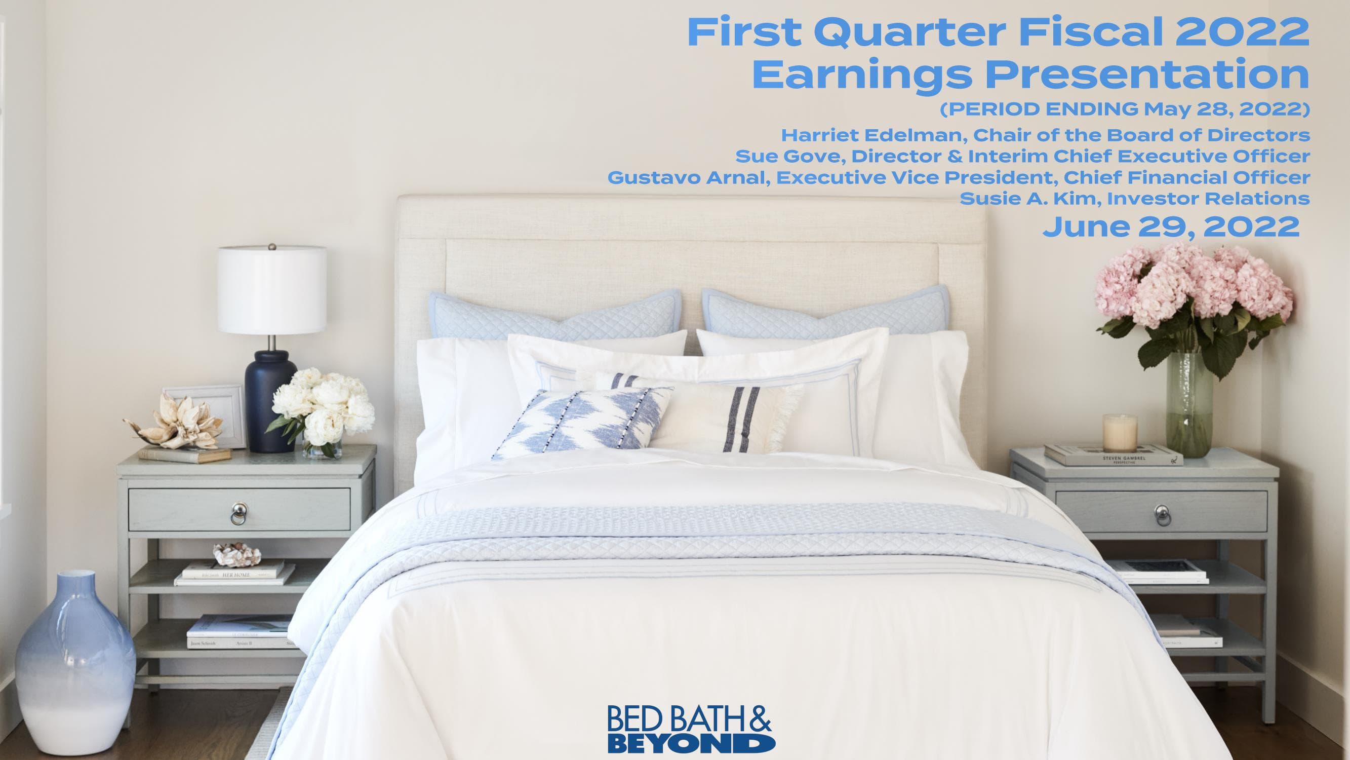 Bed Bath & Beyond Results Presentation Deck image