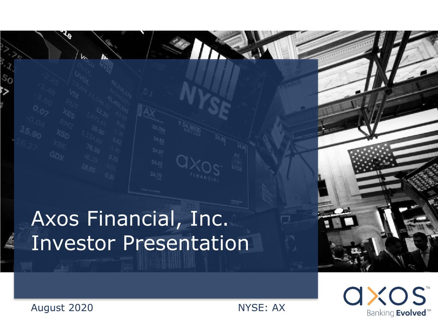 Axos Financial, Inc. Investor Presentation image