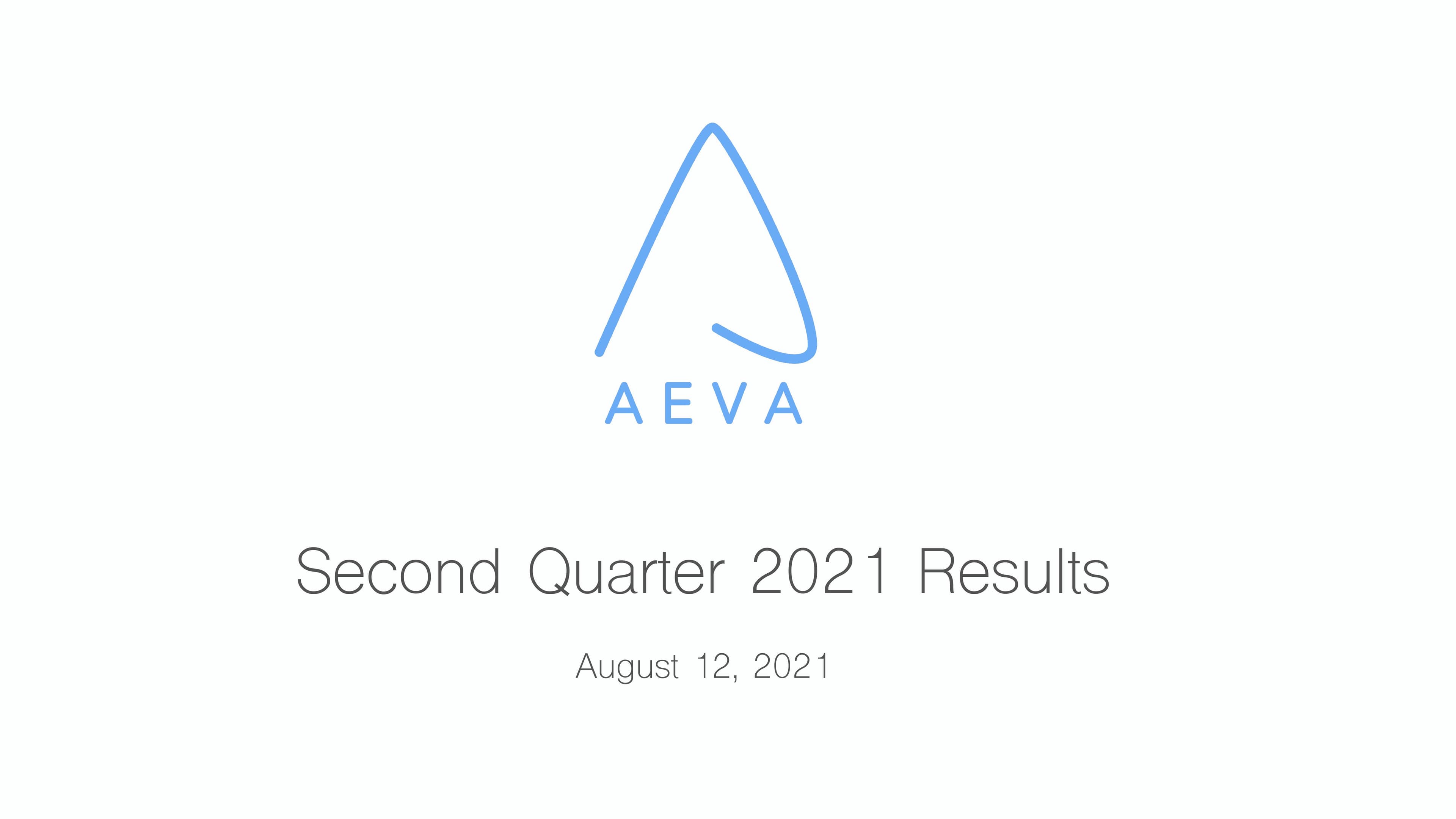 Aeva Results Presentation Deck image