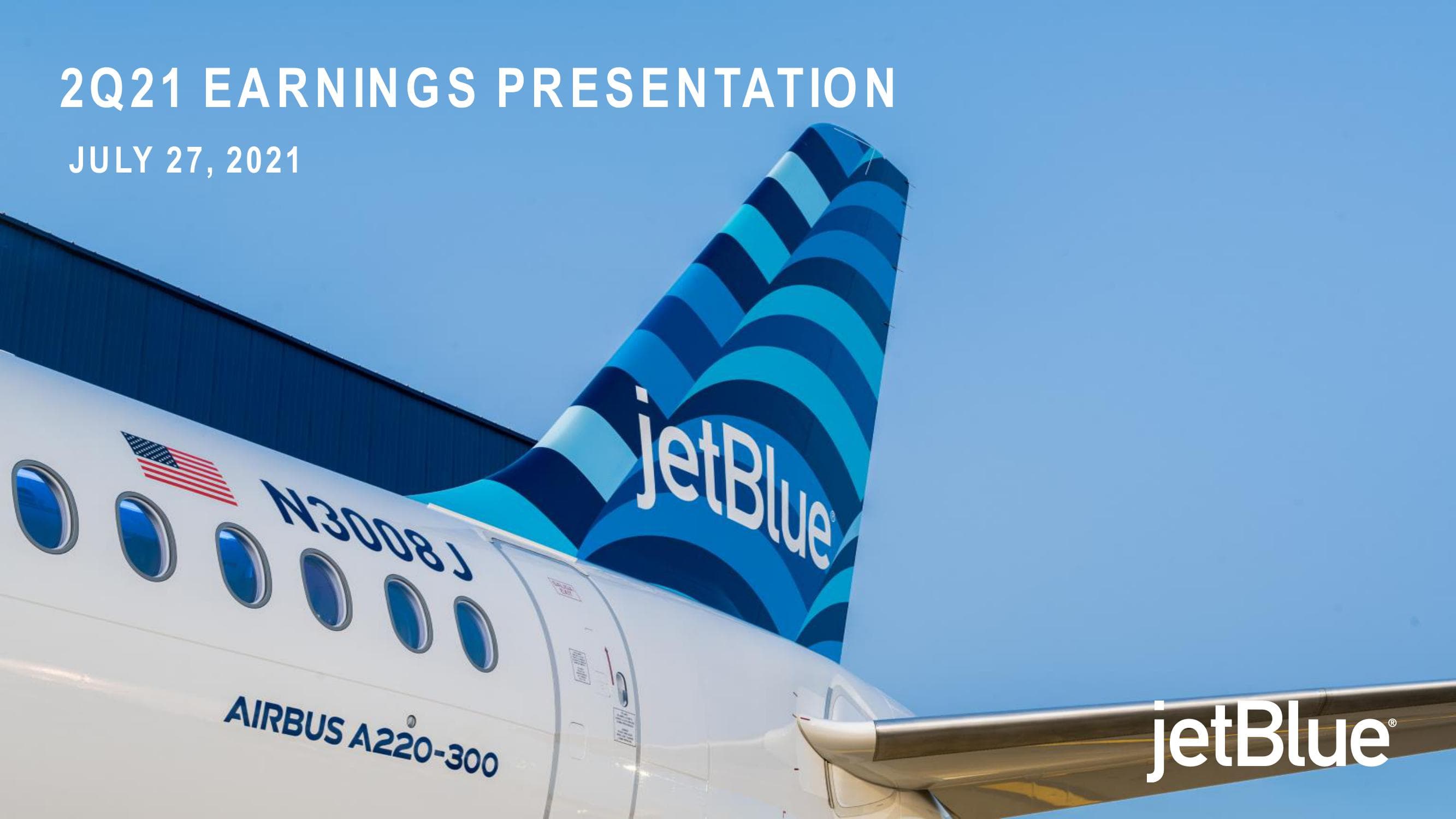 jetBlue Results Presentation Deck image