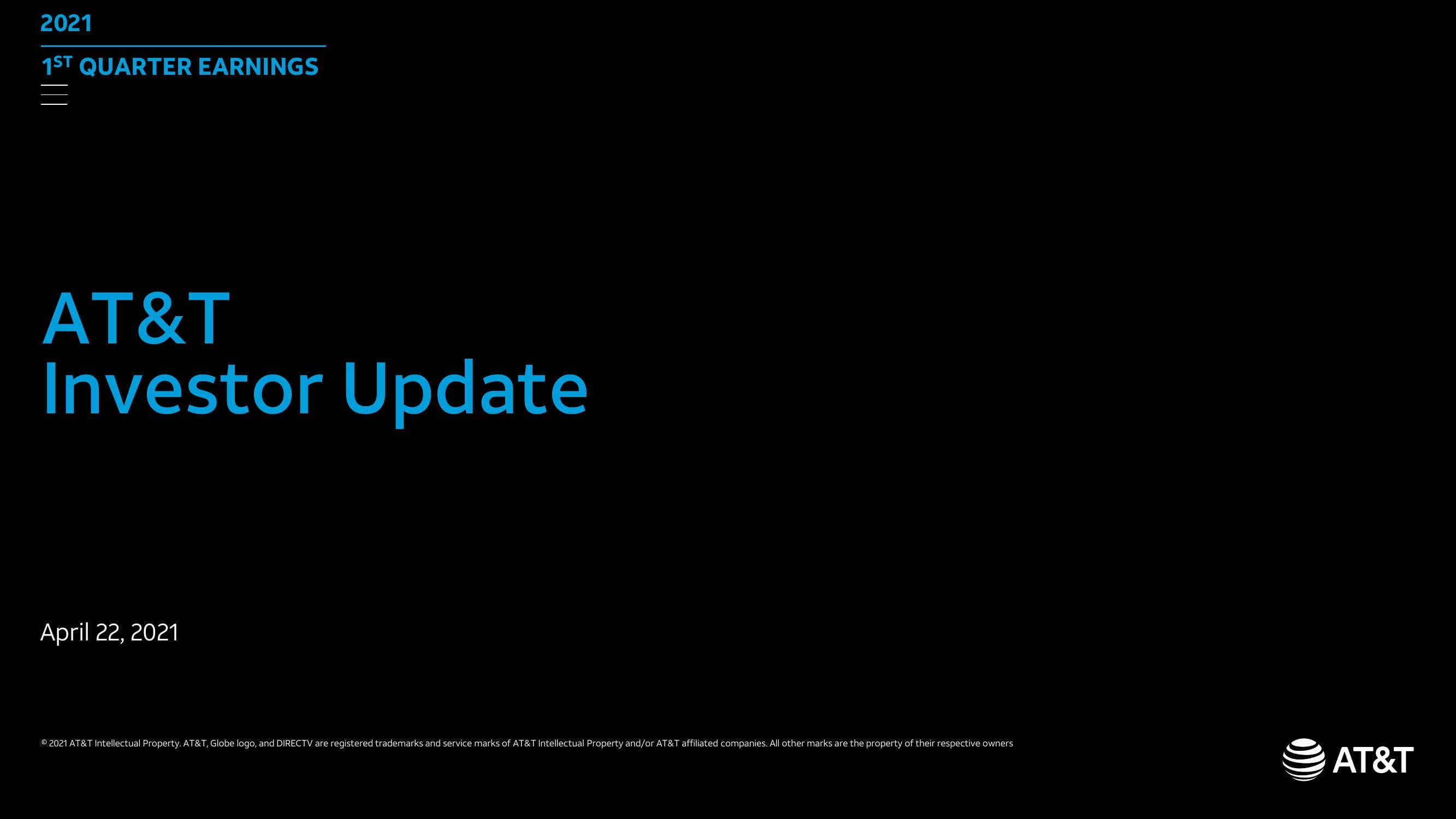 AT&T Results Presentation Deck image