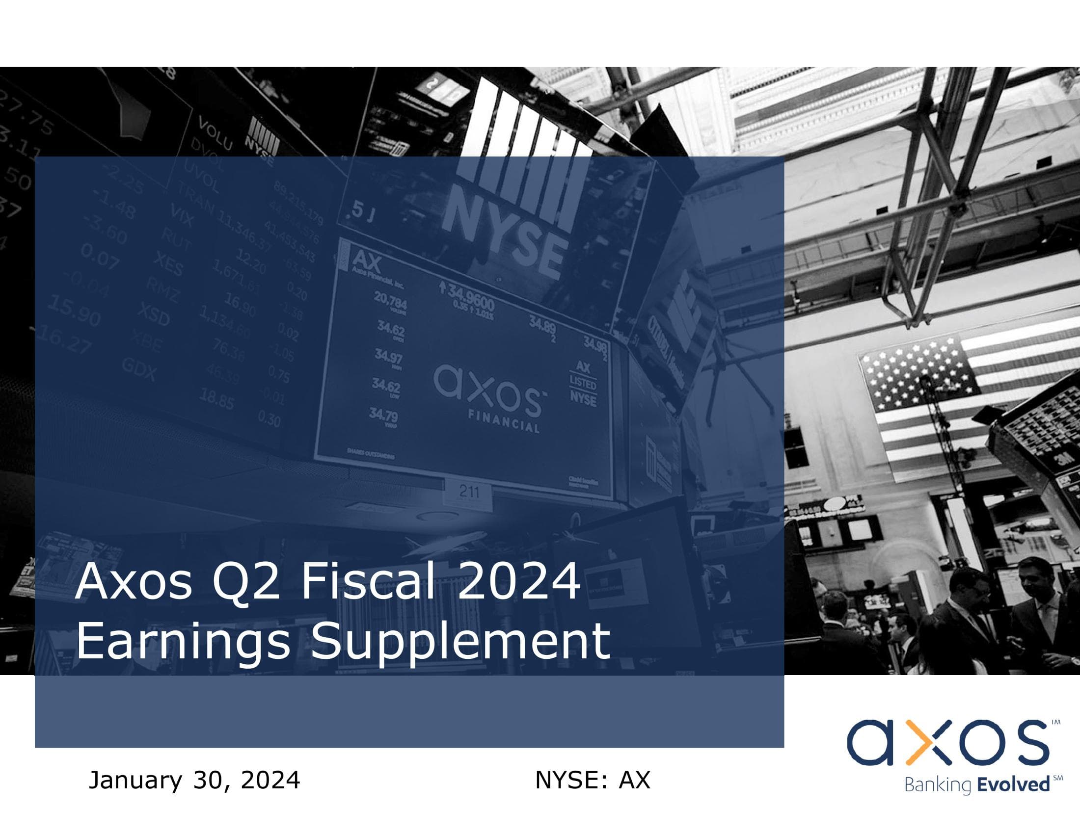 Axos Q2 Fiscal 2024 Earnings Supplement image