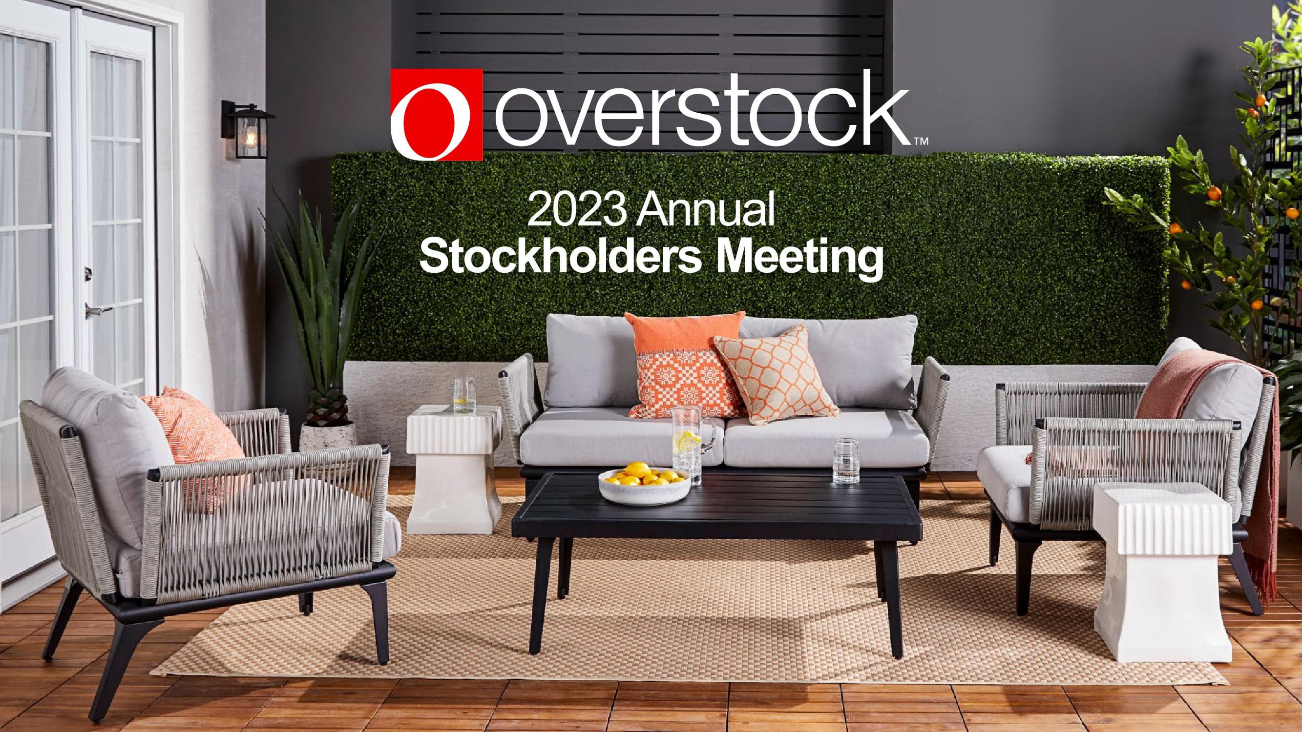 Overstock Shareholder Engagement Presentation Deck image