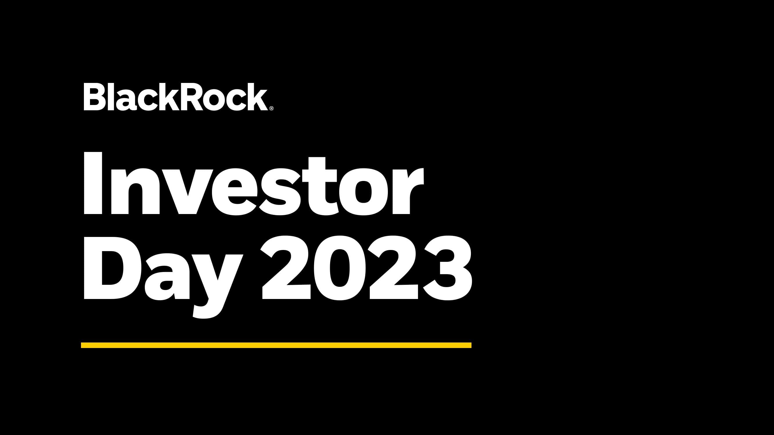 BlackRock Investor Day Presentation Deck image