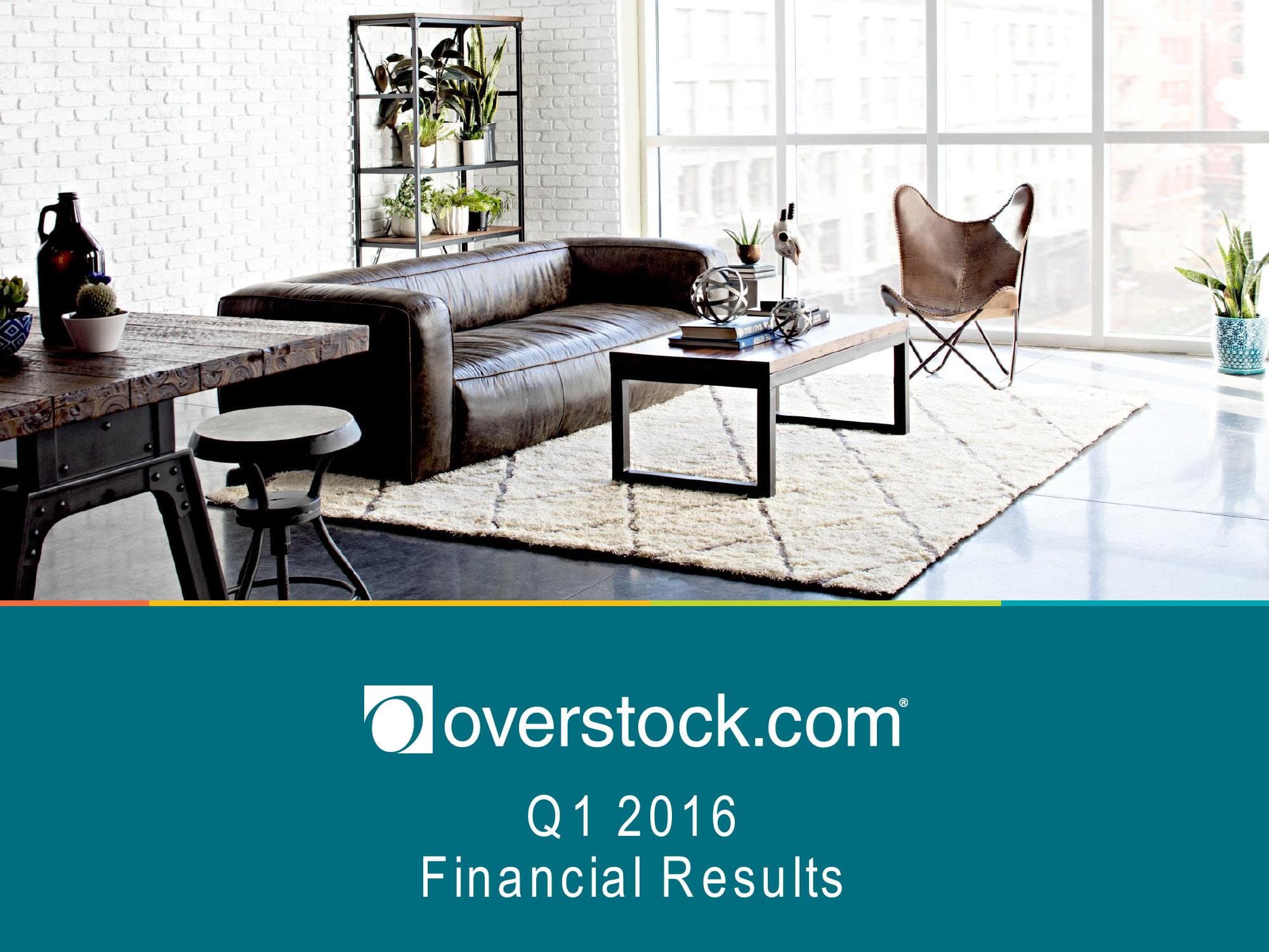 Overstock Results Presentation Deck image