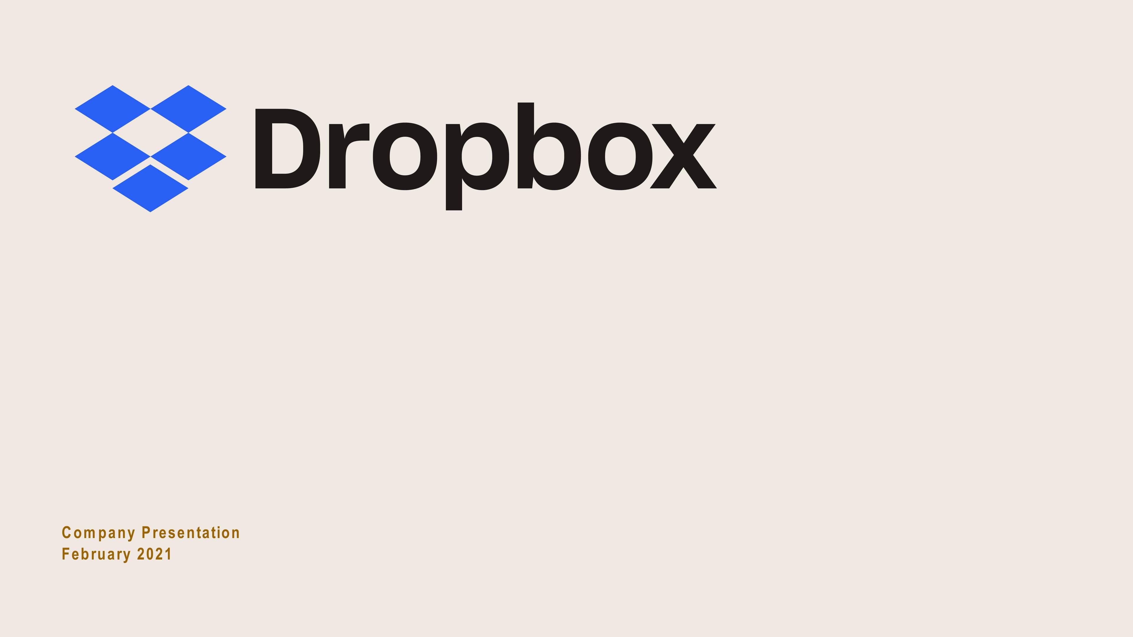 Dropbox Investor Presentation Deck image