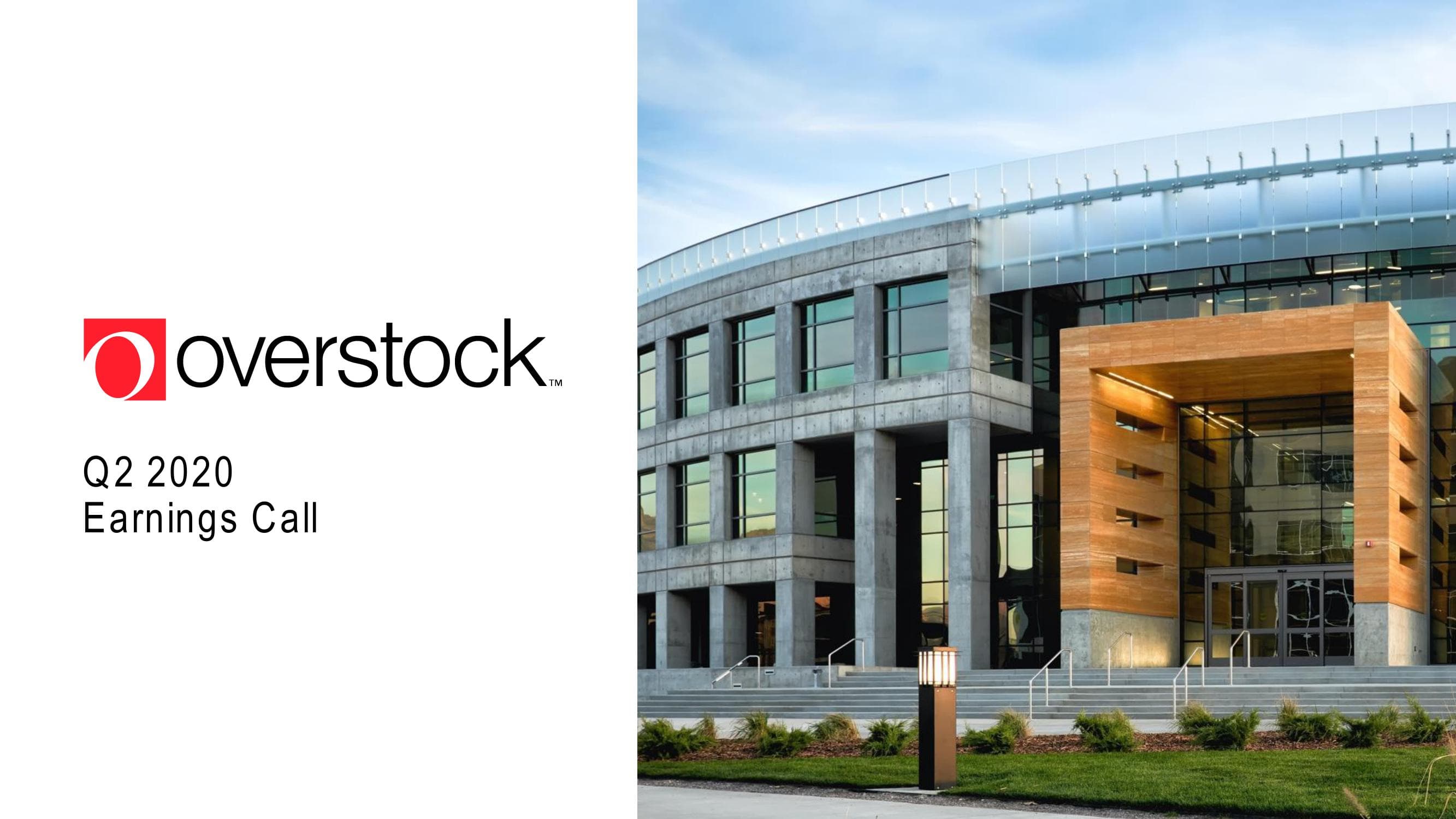 Overstock Results Presentation Deck image