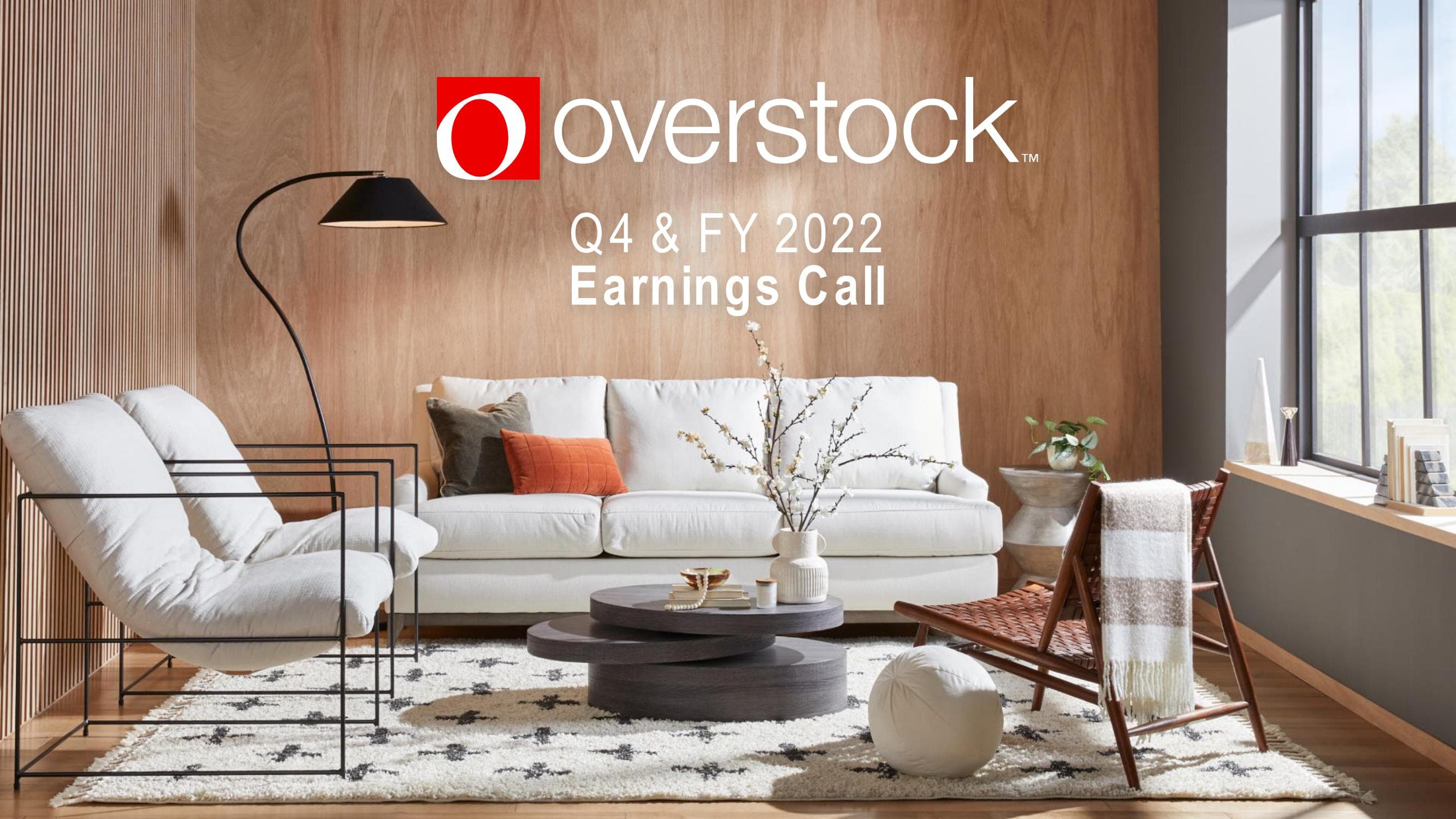 Overstock Results Presentation Deck image