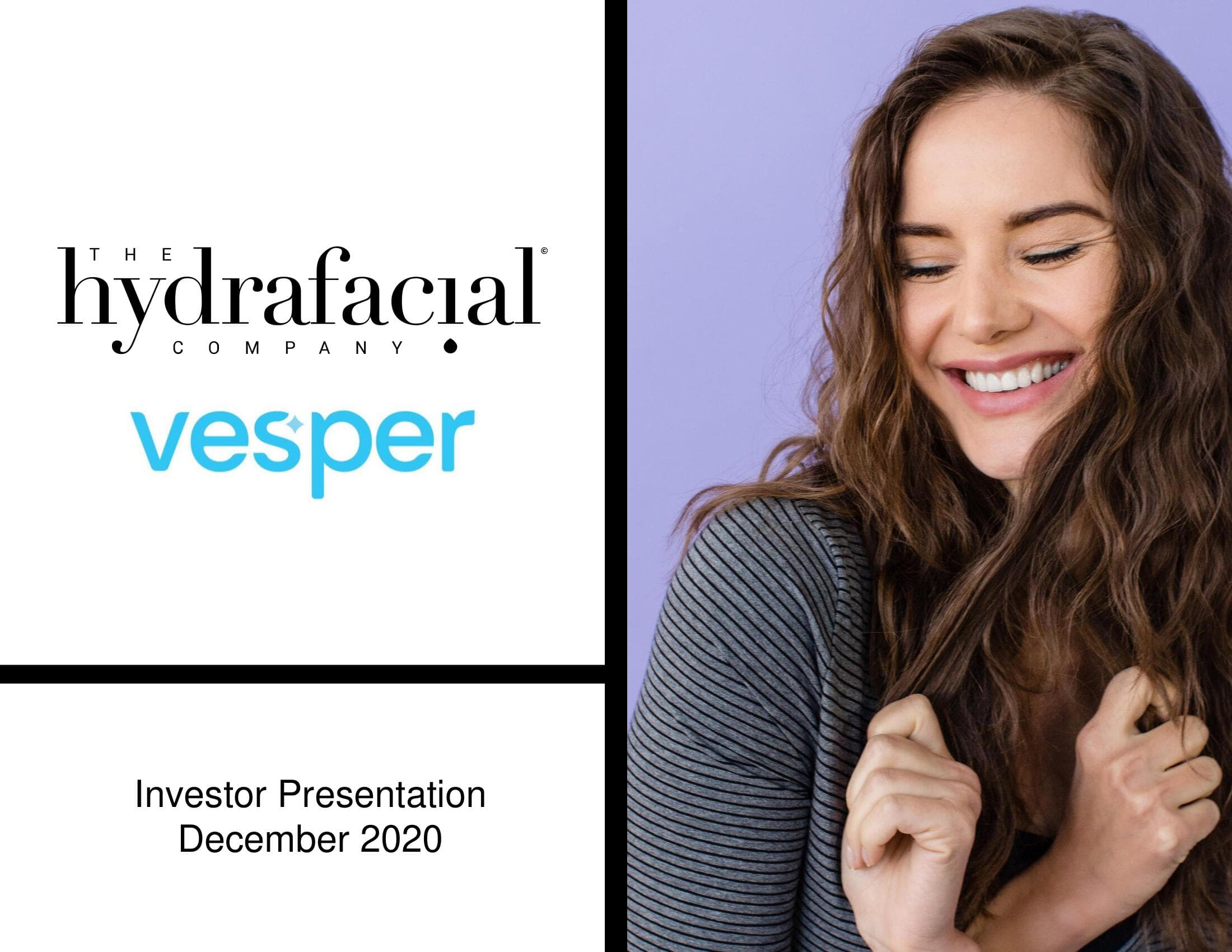 Hydrafacial SPAC Presentation Deck image