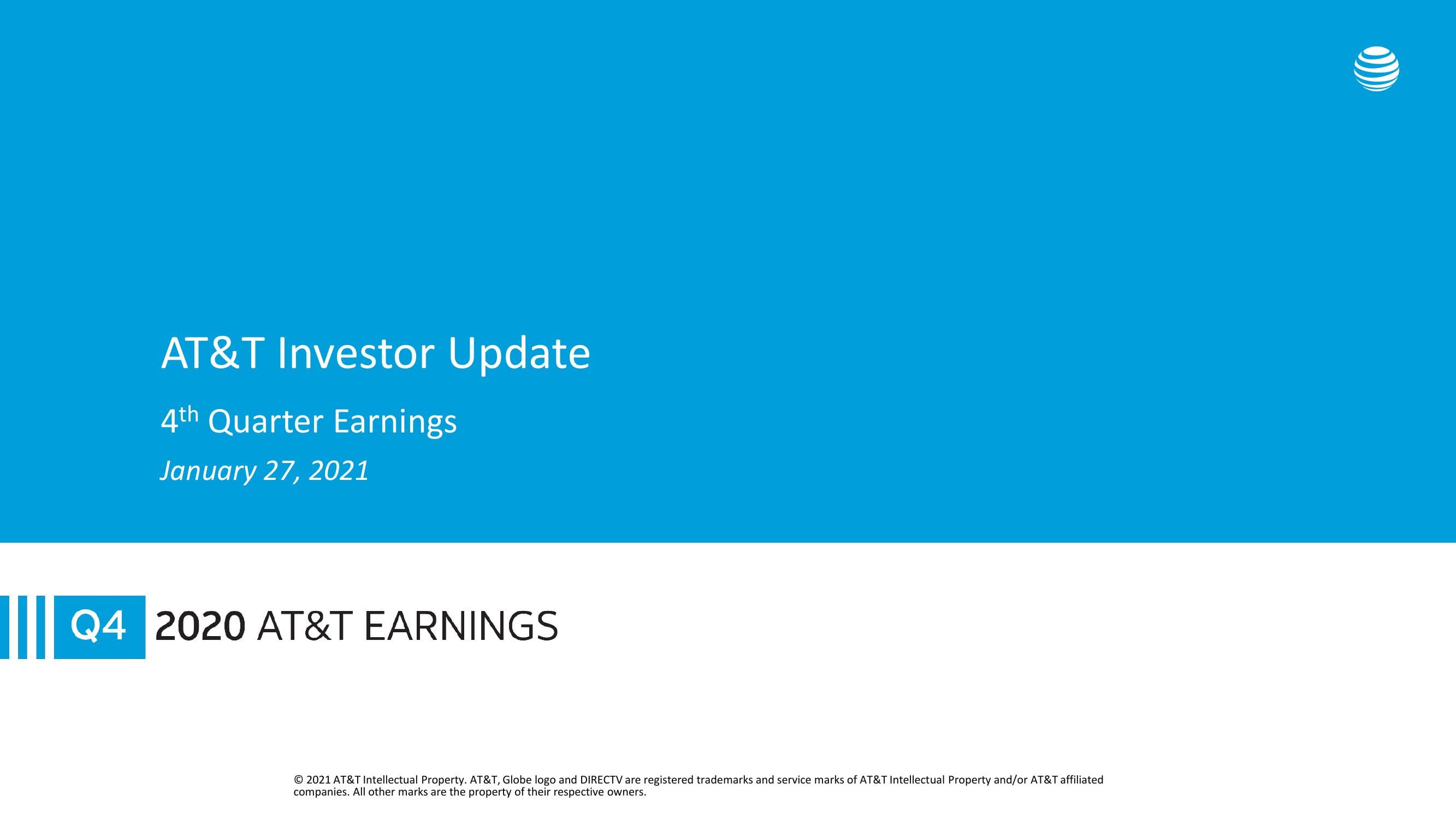 AT&T Results Presentation Deck image