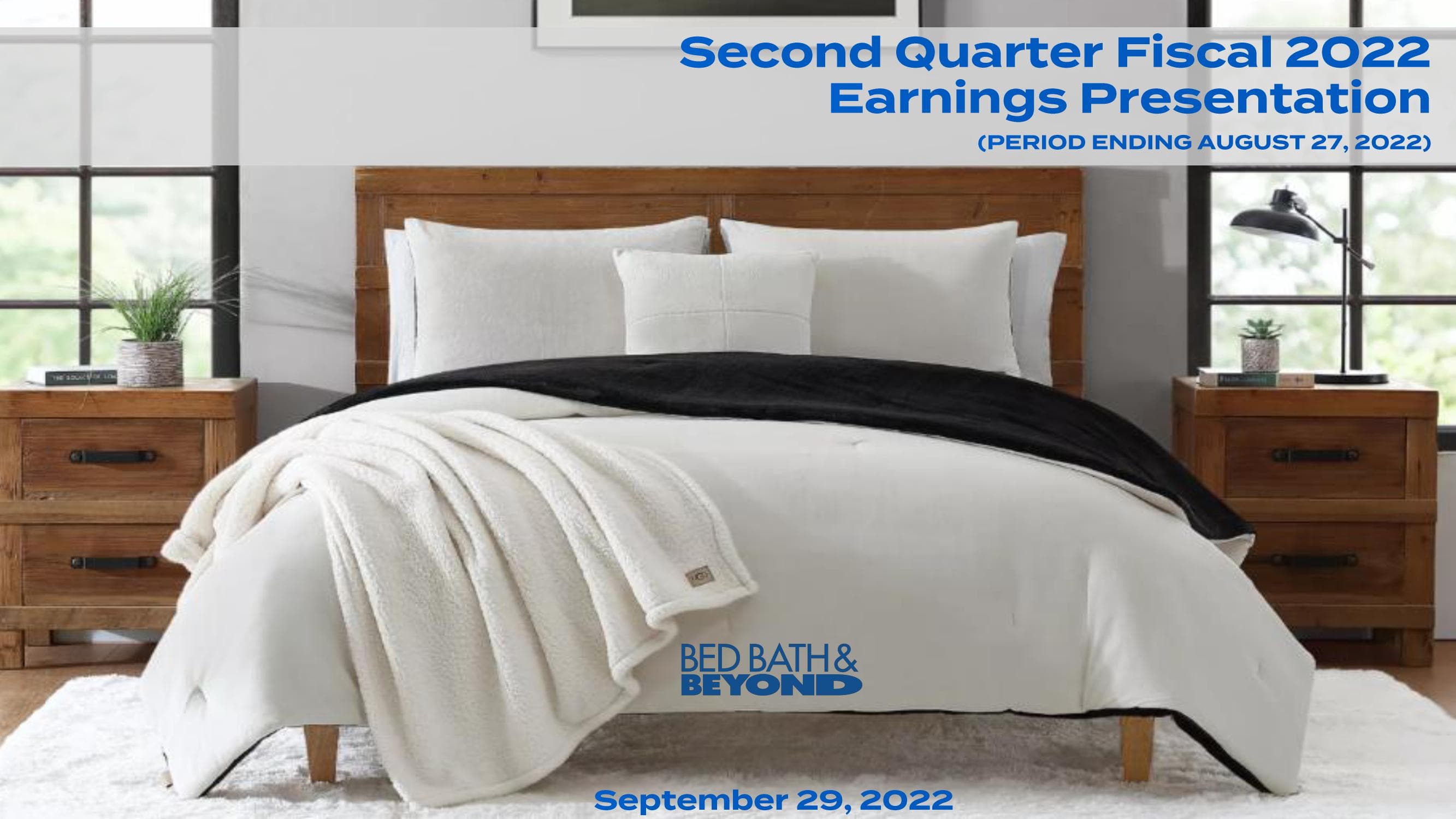 Bed Bath & Beyond Results Presentation Deck image