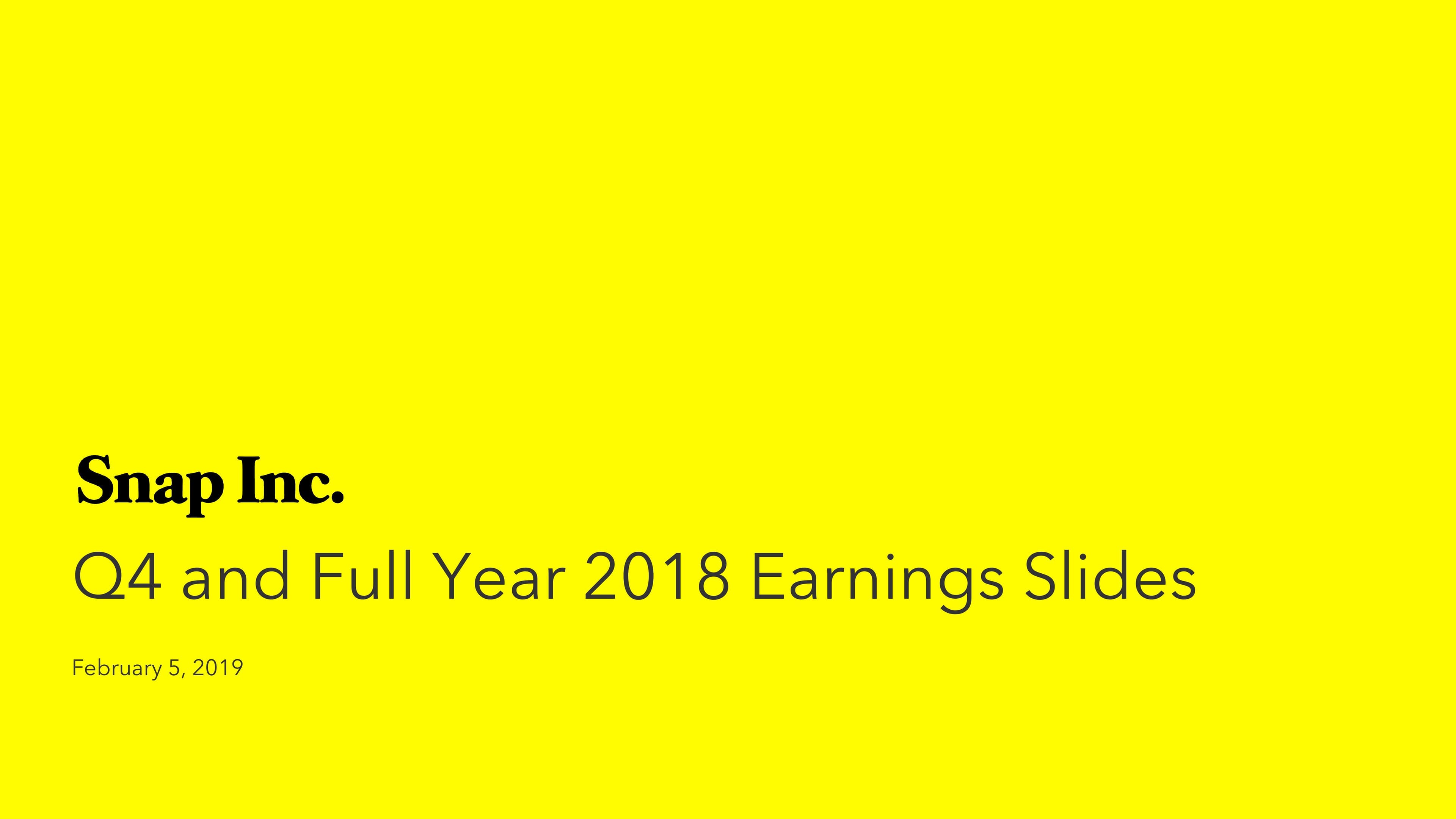 Snap Inc Results Presentation Deck image