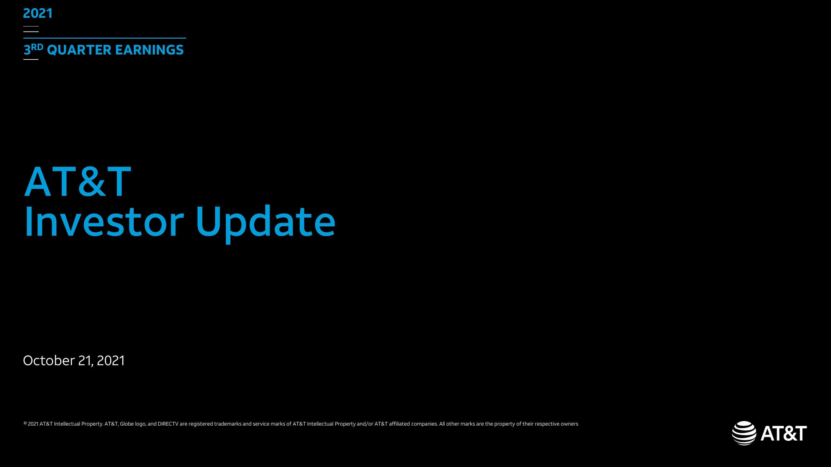 AT&T Results Presentation Deck image