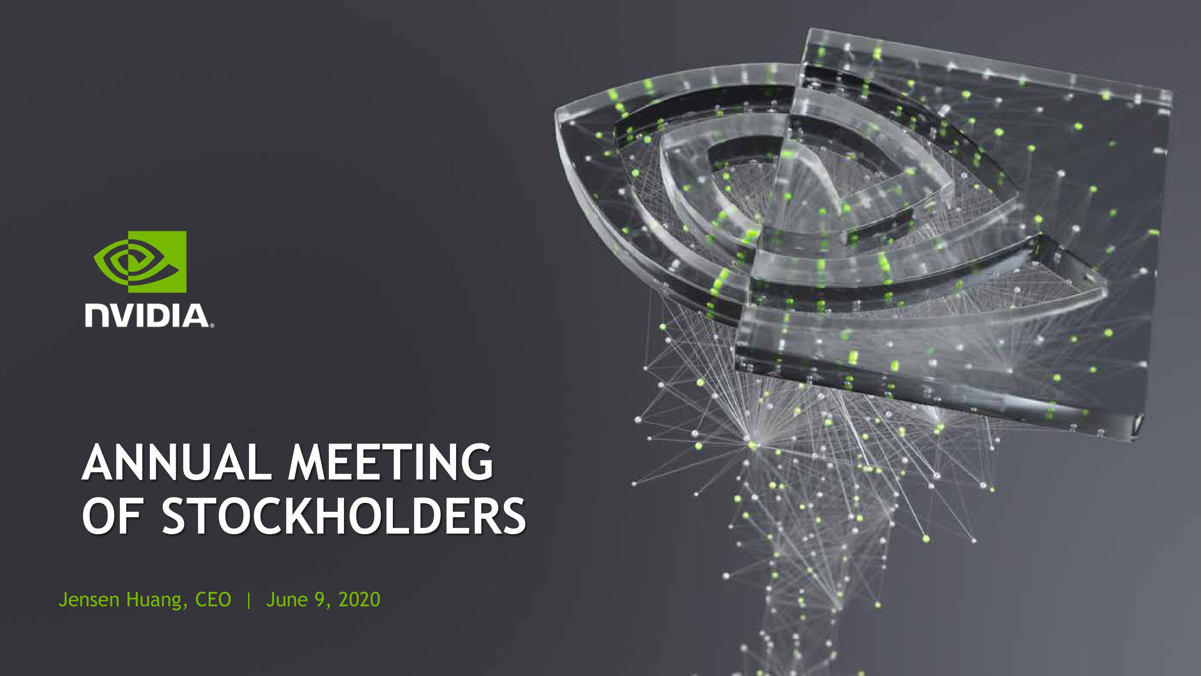 NVIDIA Shareholder Engagement Presentation Deck image