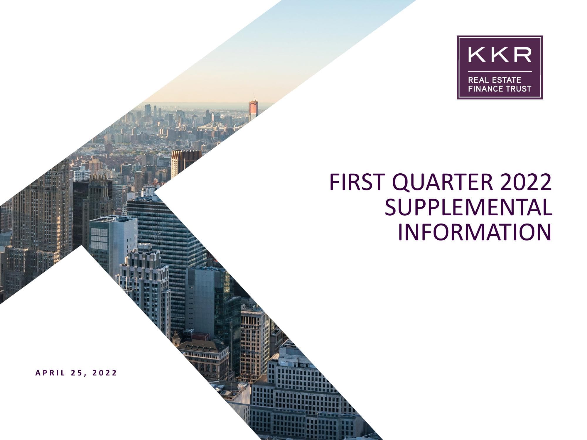 KKR Real Estate Finance Trust Results Presentation Deck image