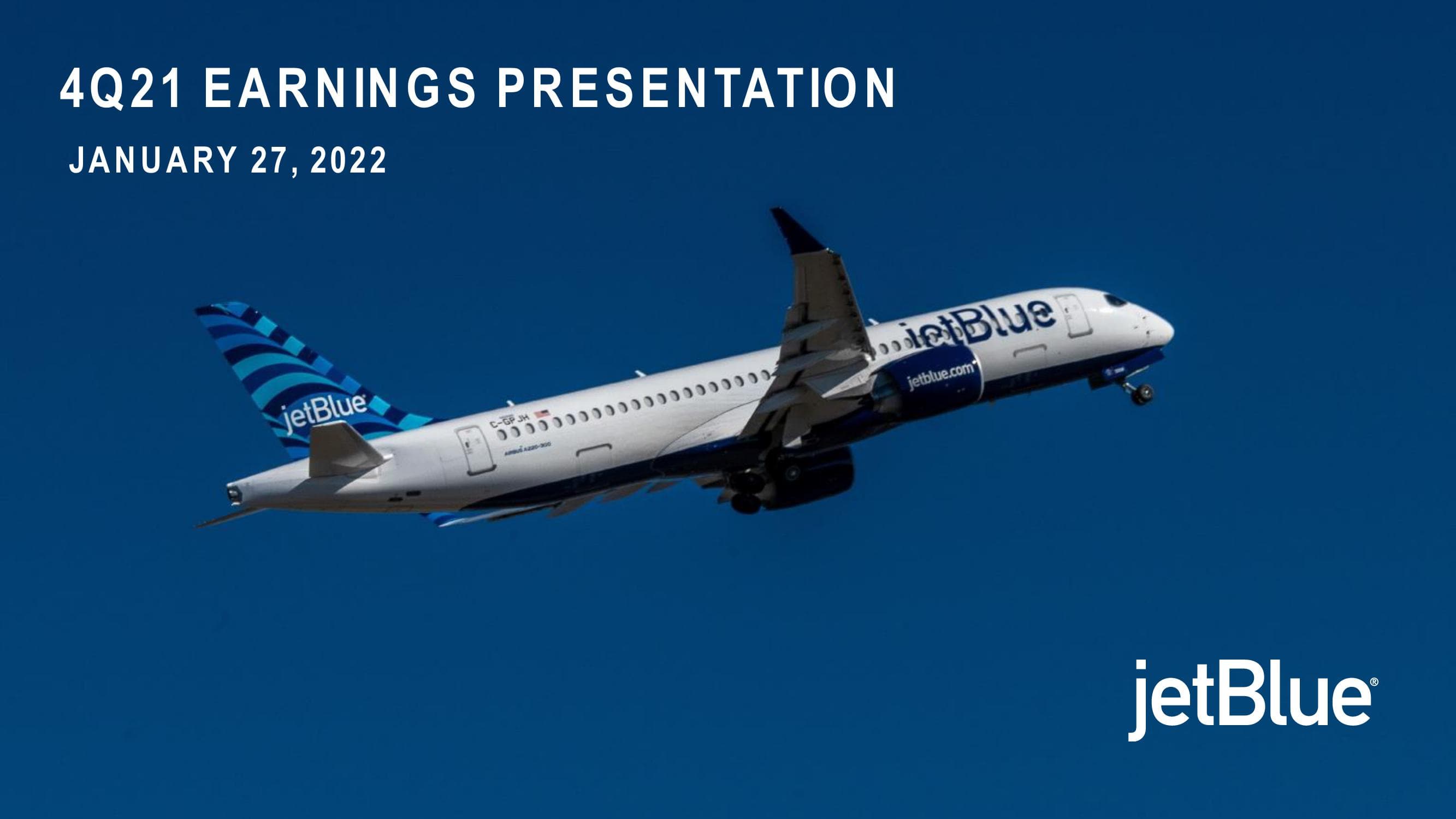 jetBlue Results Presentation Deck image