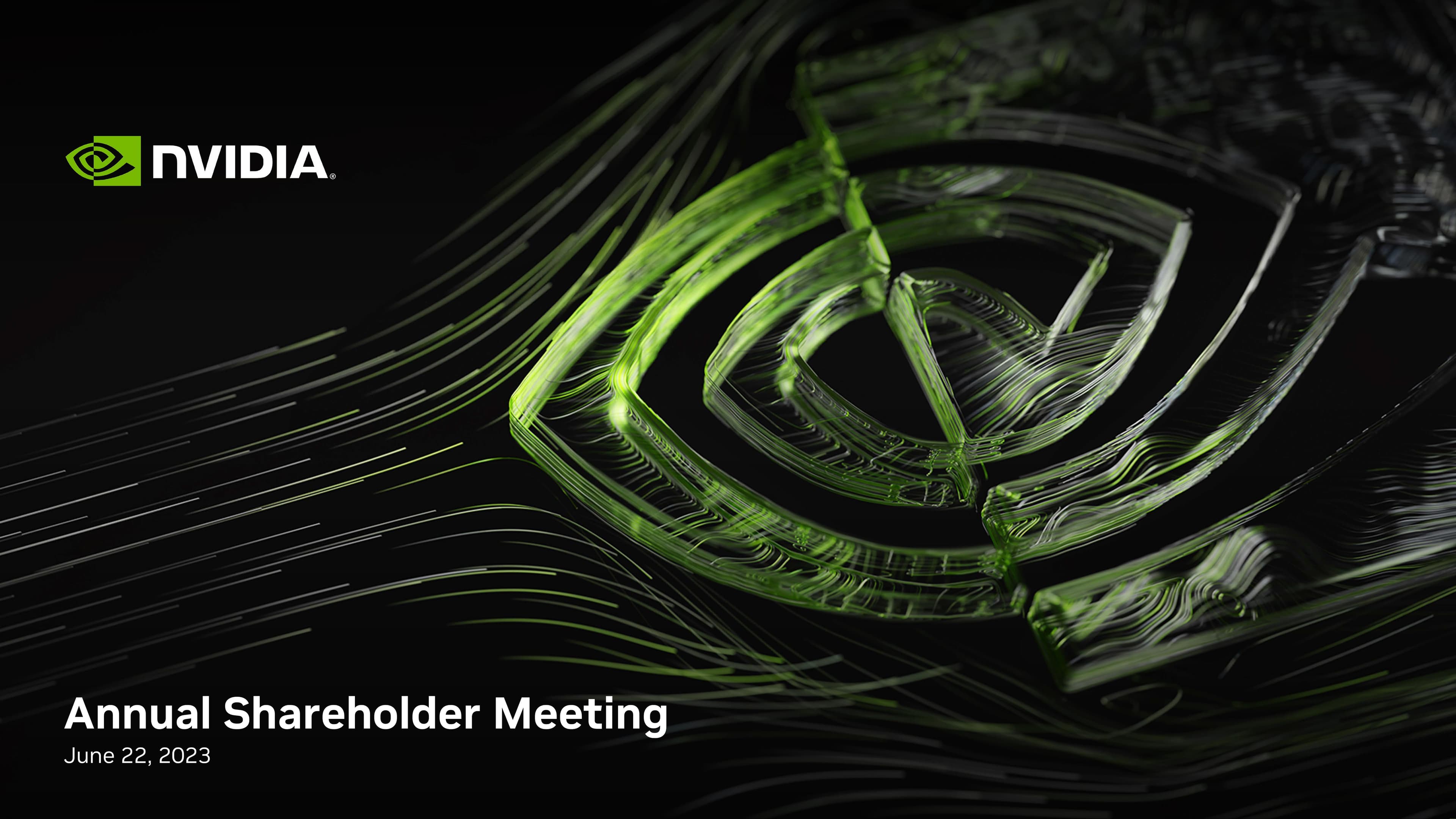 NVIDIA Shareholder Engagement Presentation Deck image