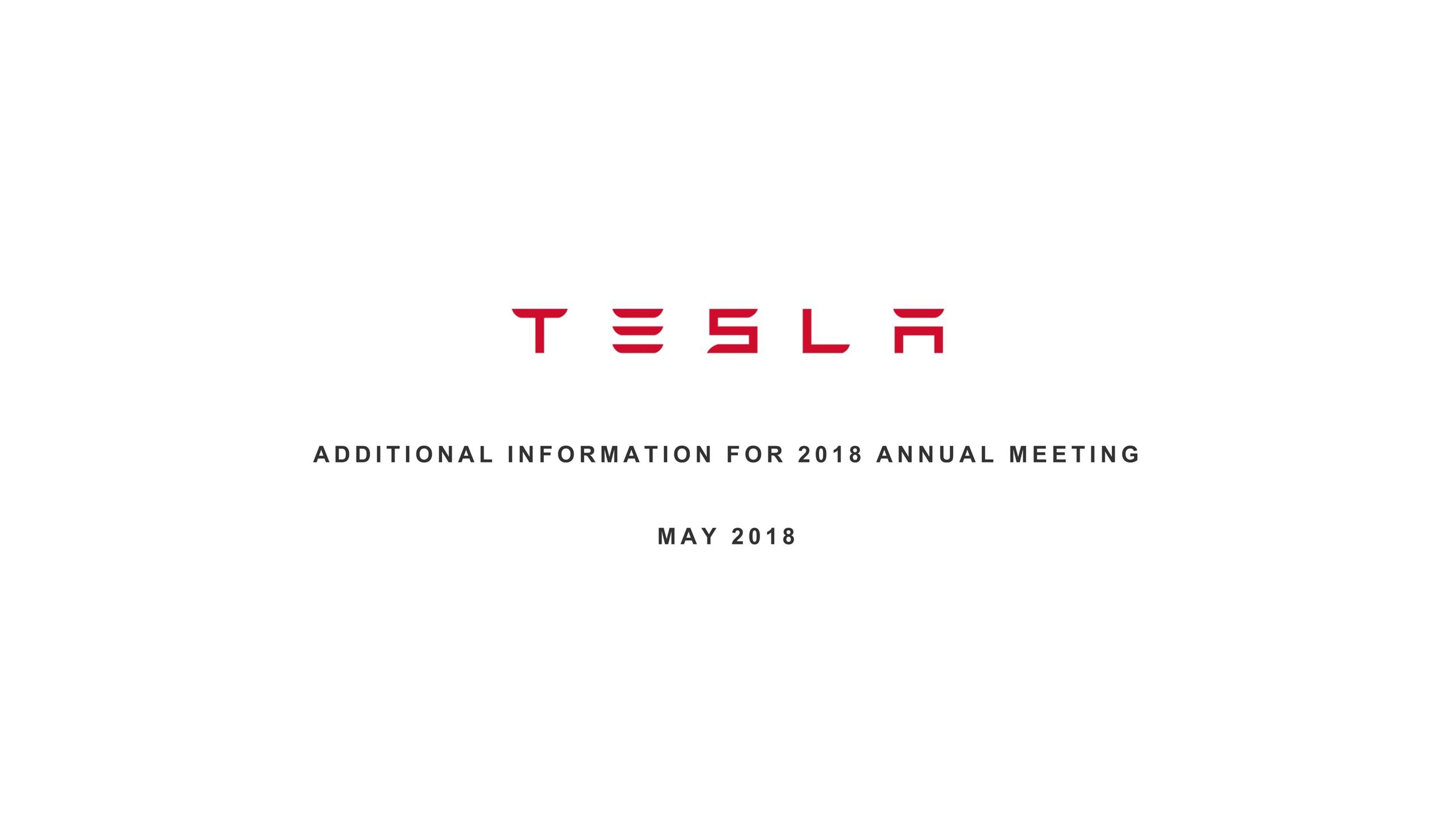 Tesla Shareholder Engagement Presentation Deck image