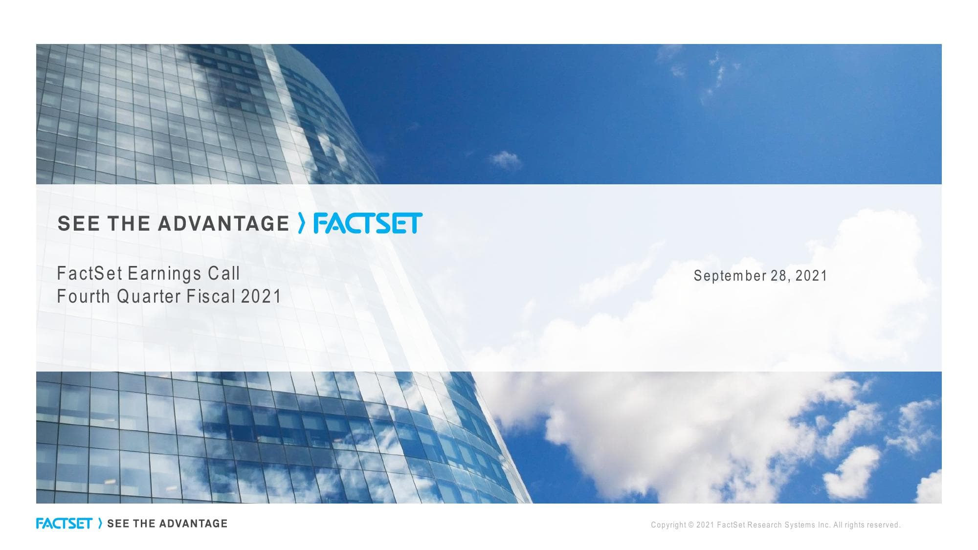 Factset Results Presentation Deck image