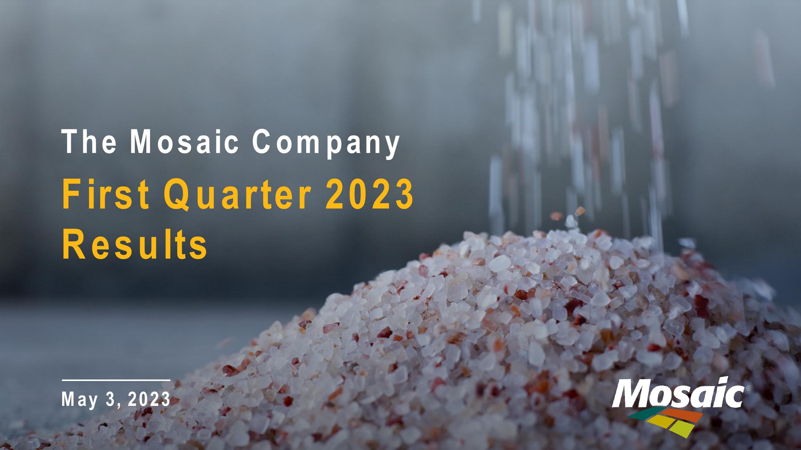 The Mosaic Company First Quarter 2023 Results image