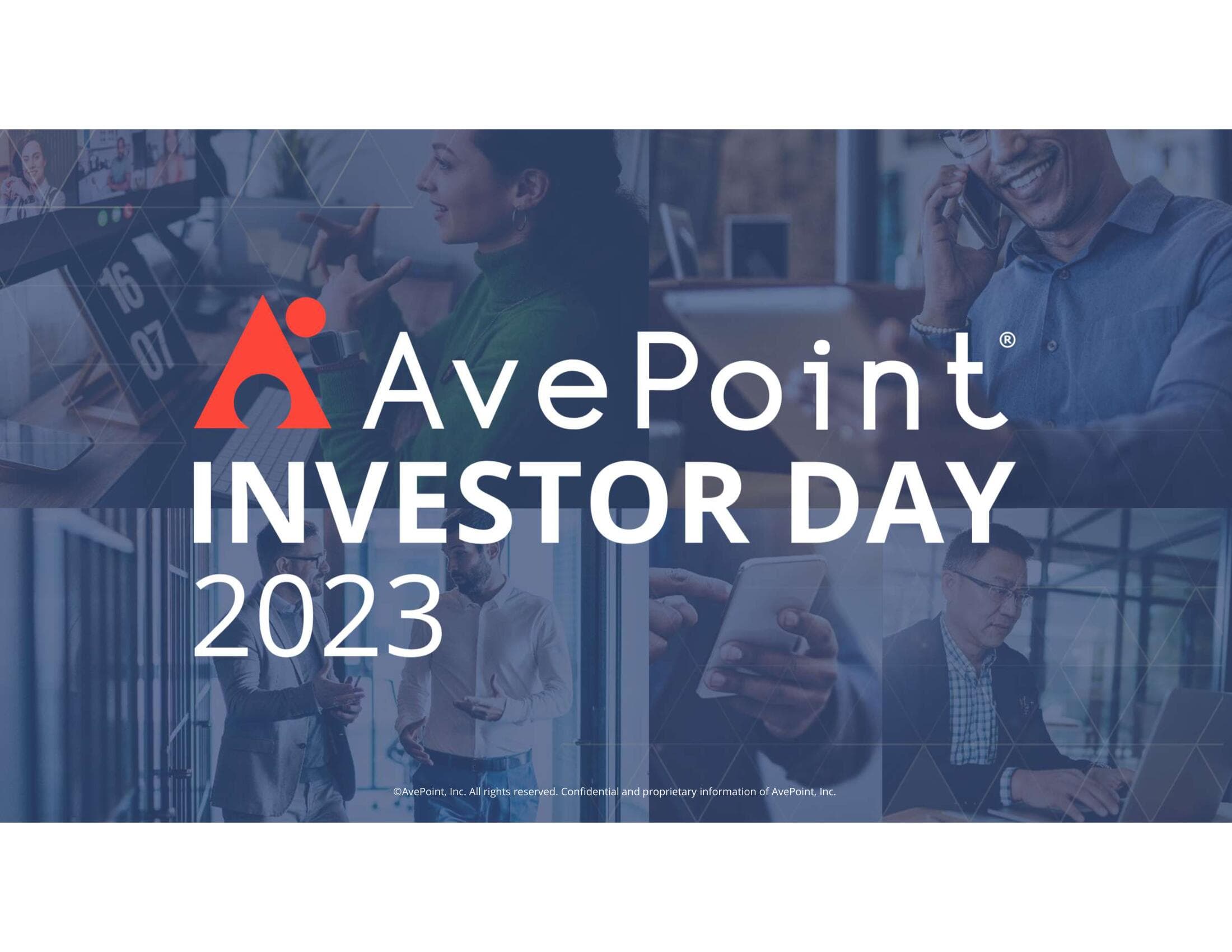 AvePoint Investor Day Presentation Deck image