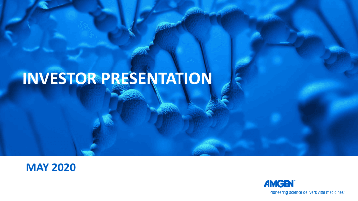 AMGEN Investor Presentation 2020 image