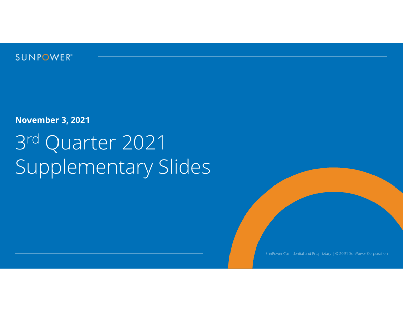 3rd Quarter 2021 Supplementary Slides image