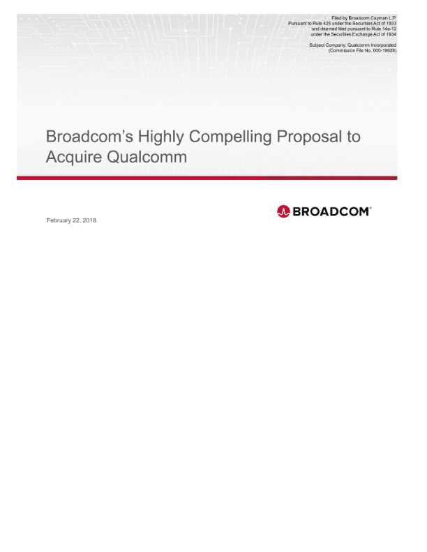 Broadcom'’s Highly Compelling Proposal to Acquire Qualcomm image