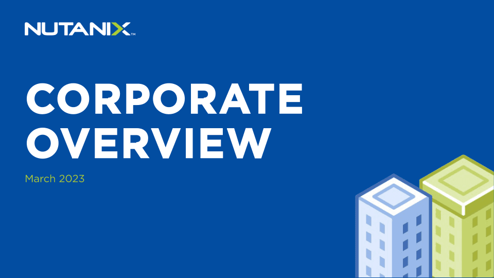 Nutanix Corporate Overview image