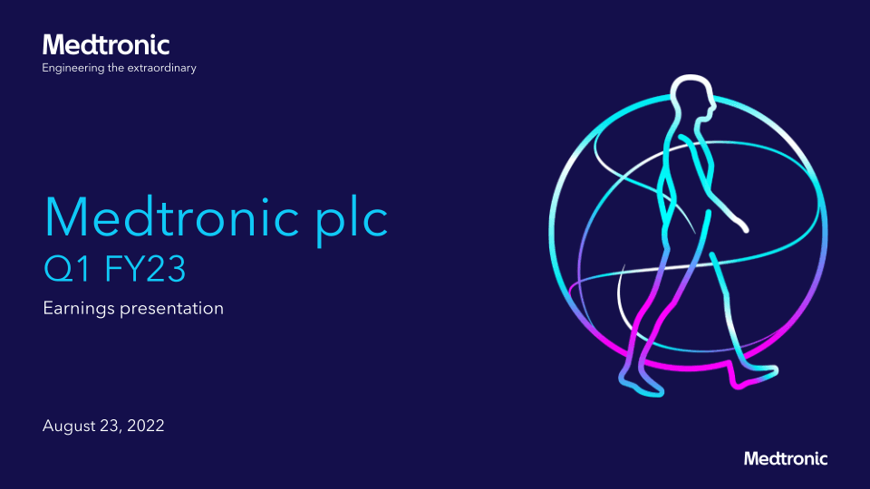 Medtronic PLC Q1 FY23 Earnings presentation image