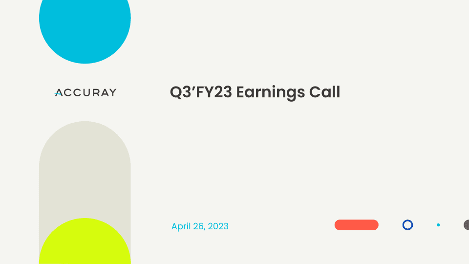 Q3’FY23 Earnings Call image