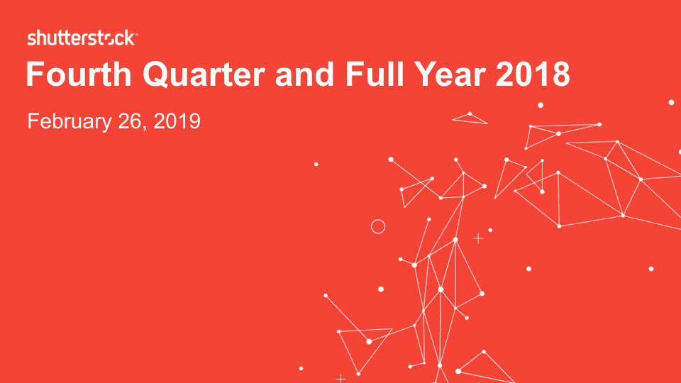 Shutterstock Fourth Quarter and Full Year 2018 image