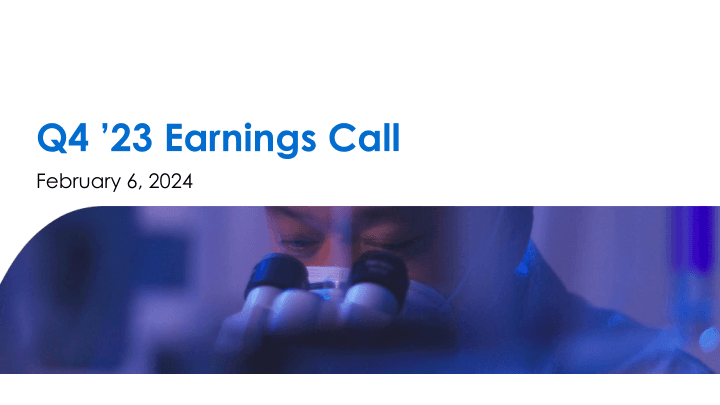 Q4 ’23 Earnings Call image