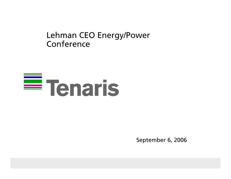 Lehman Ceo Energy/ Power Conference image