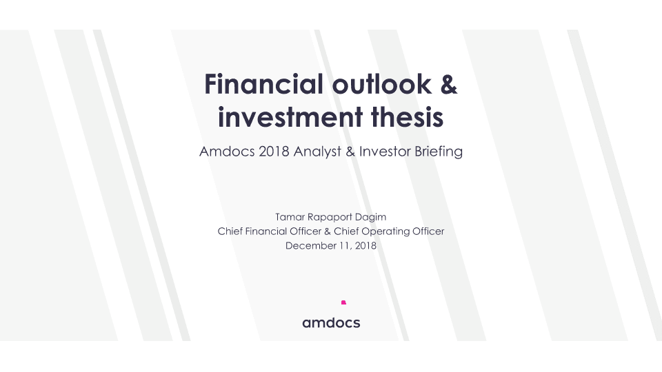 Amdocs 2018 Analyst & Investor Briefing image