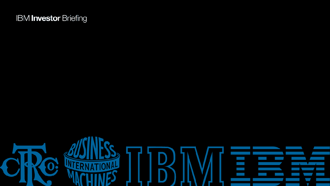 IBM Investor Briefing image