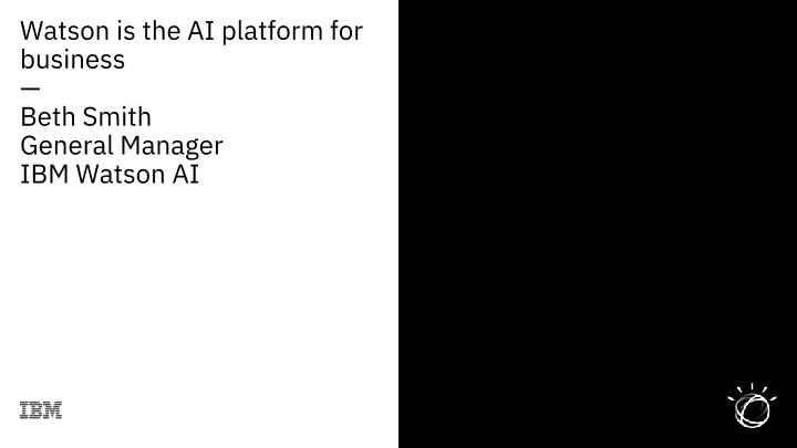 Watson is the AI Platform for Business image