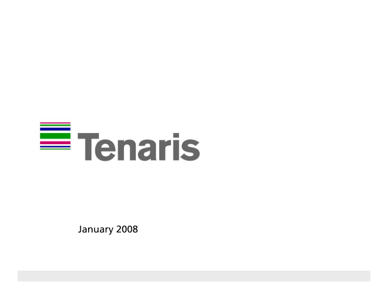 Tenaris Company Presentation image