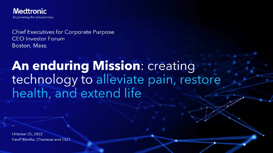 Medtronic Company Presentation image