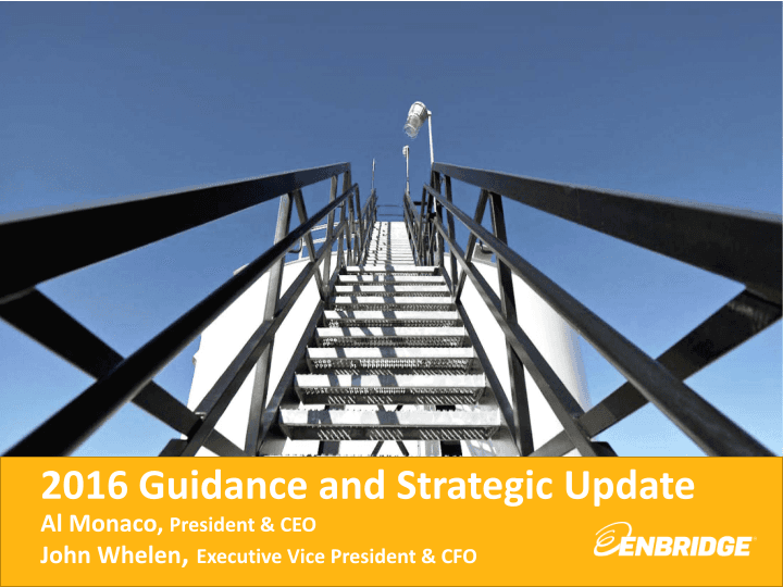 2016 Guidance and Strategic Update image