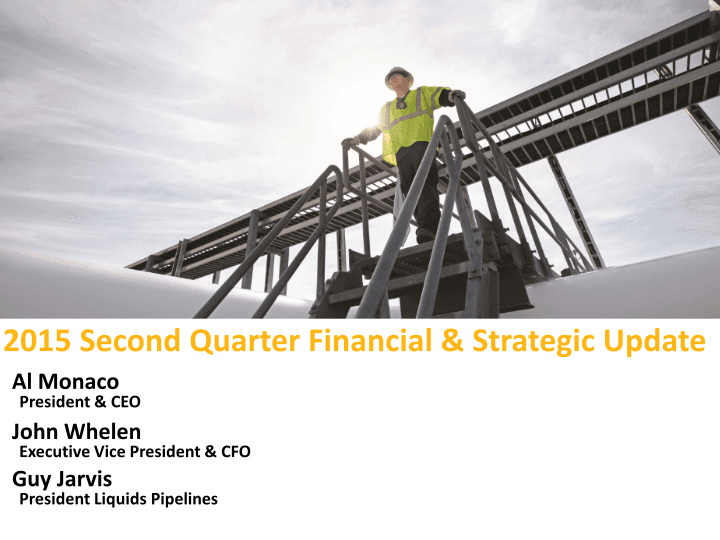 2015 Second Quarter Financial & Strategic Update image