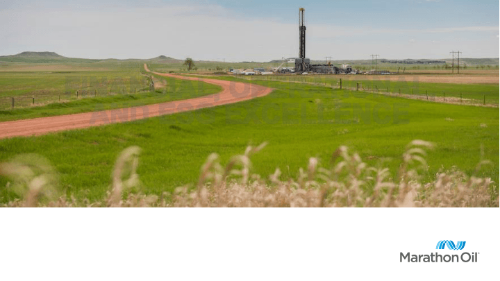 Marathon Oil Company Presentation image