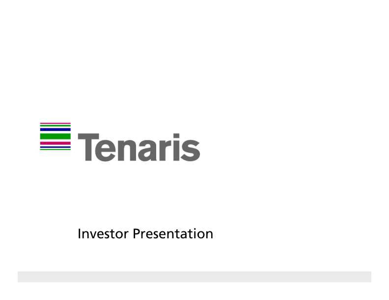 Tenaris Investor Presentation image