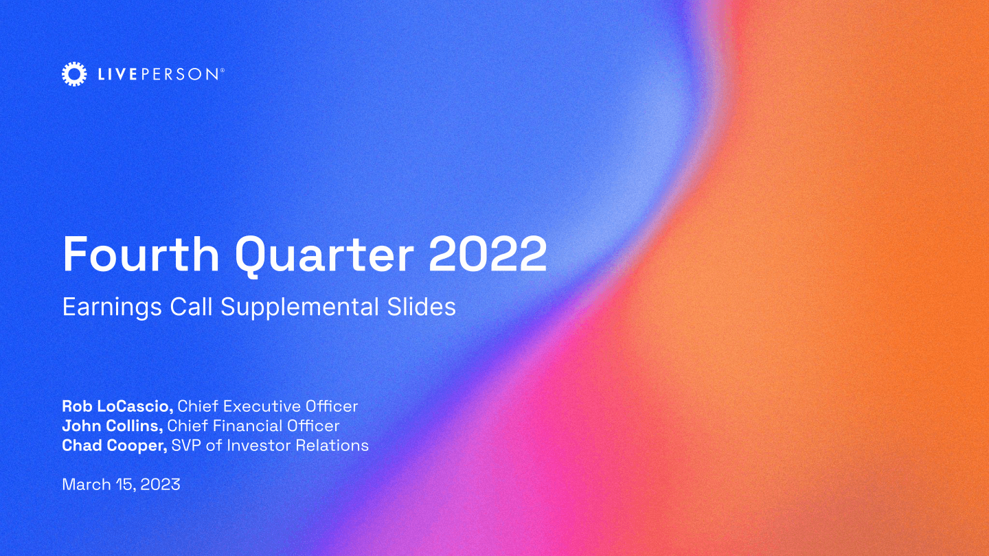 Fourth Quarter 2022 Earnings Call Supplemental Slides image